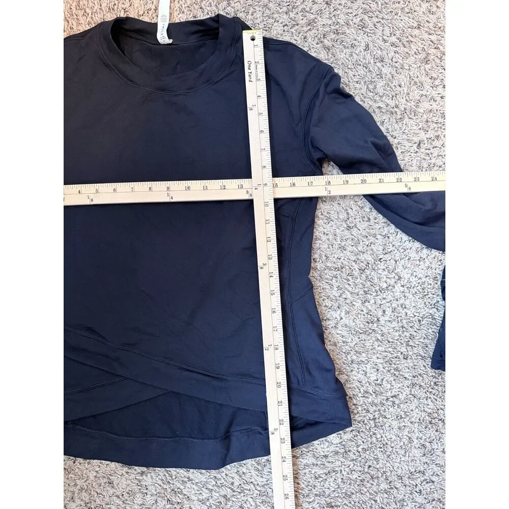Lululemon It’s Rulu Run Long Sleeve Top - Black - Size 10‎